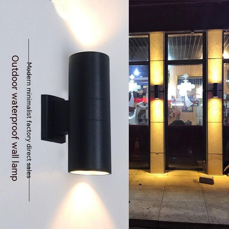 Foco impermeable de luz ascendente y descendente