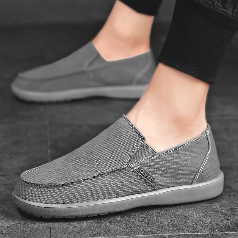 Zapatos lona bajos cómodos versátiles respirable