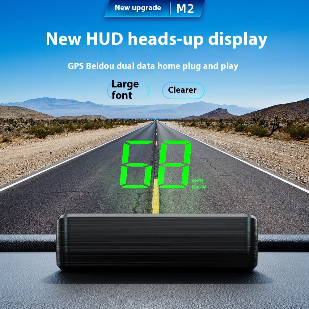 Pantalla frontal de velocidad para auto con GPS