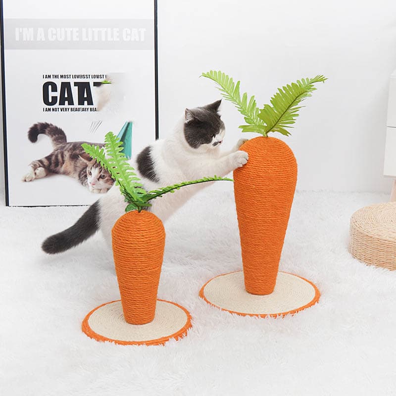 Juguete de zanahoria con sisal para gatos
