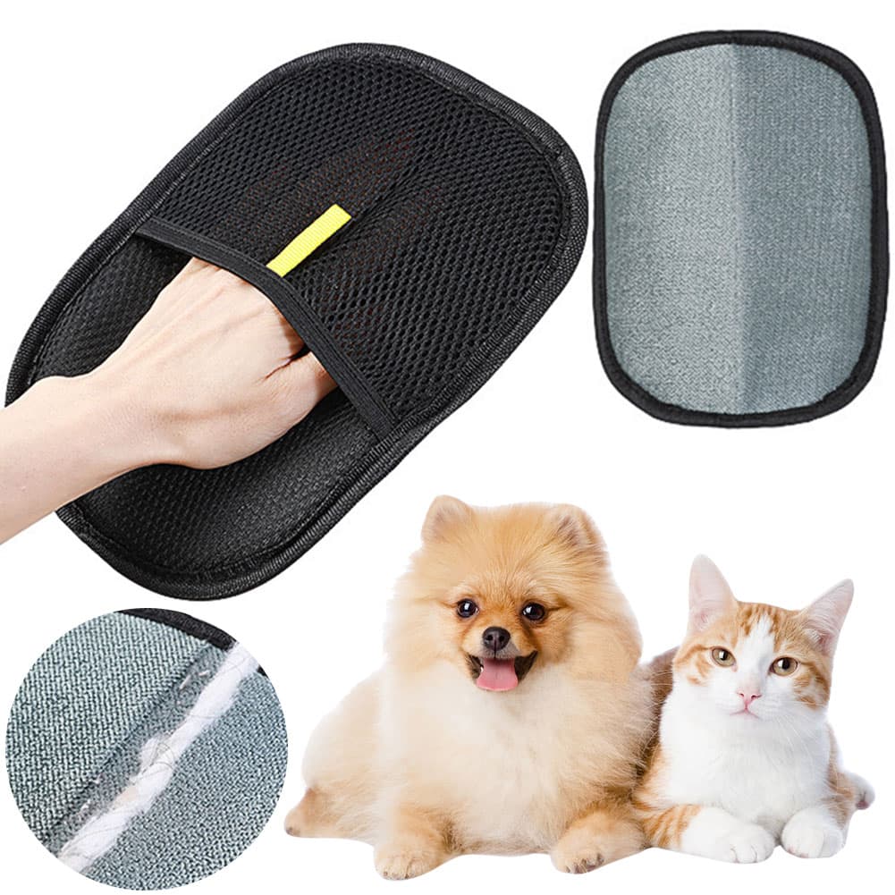 Guantes removedor de pelo para aseo de mascotas