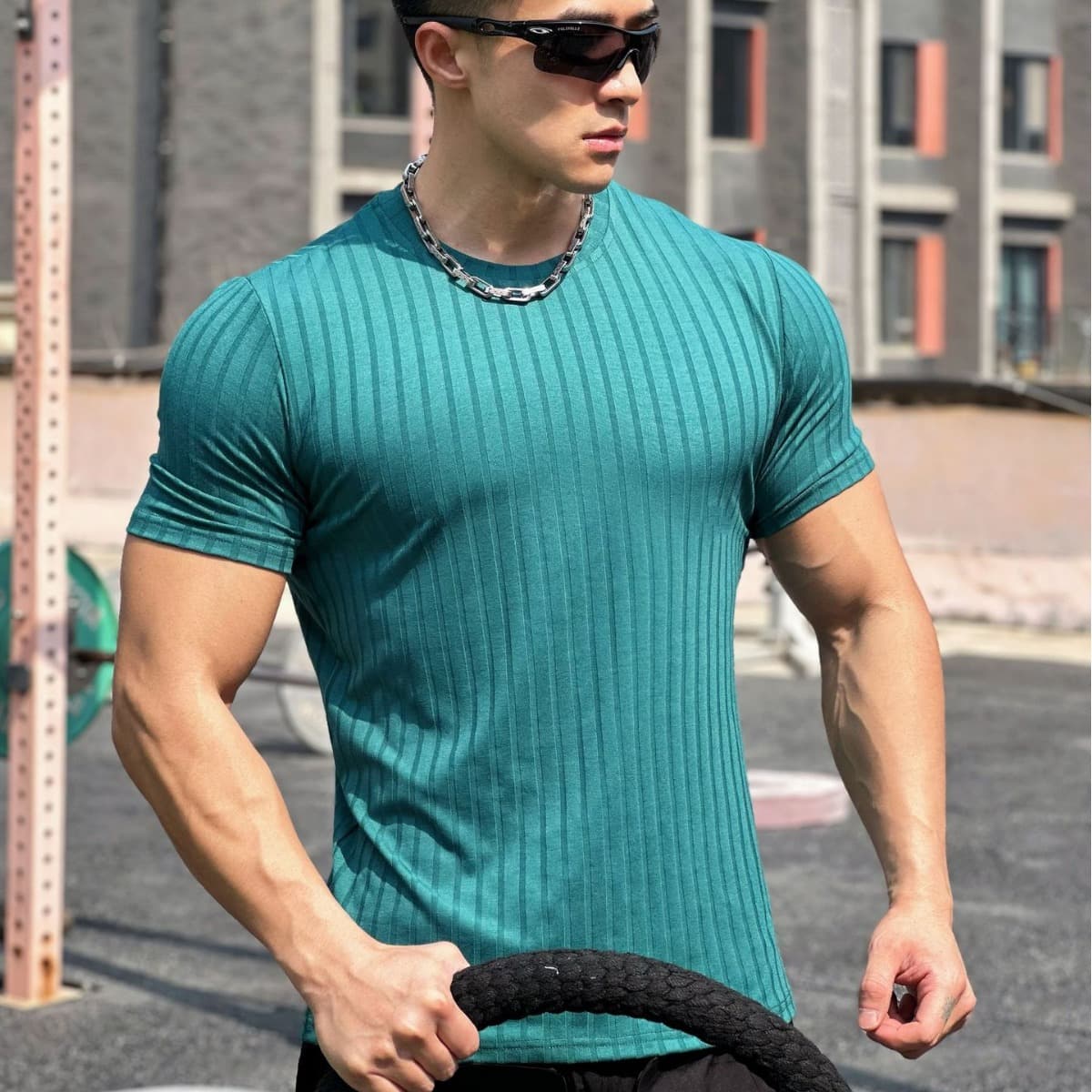 Camiseta casual de hombre manga corta suelta