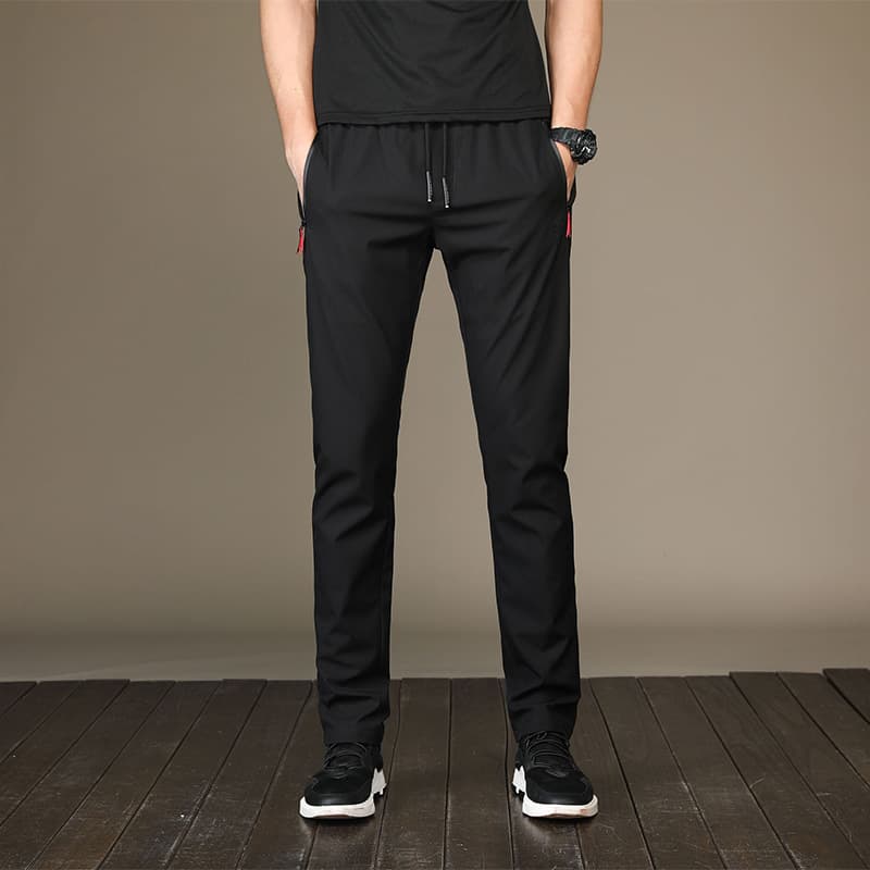 Pantalones casuales para hombre con forro grueso y estilo coreano