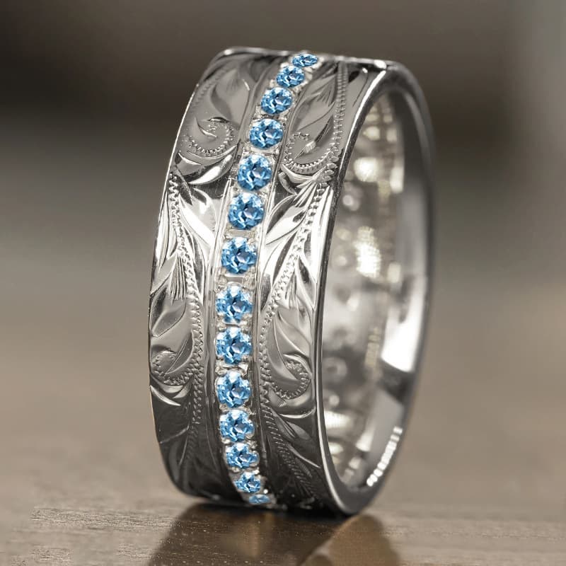 Anillo de moda con diseño de trigo