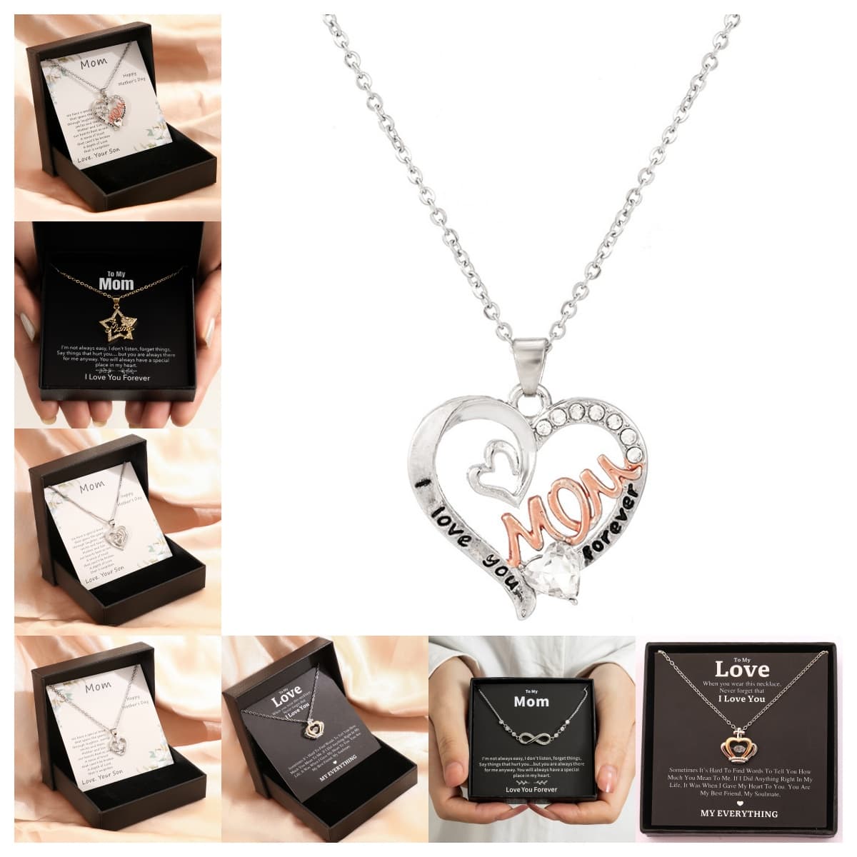 Collar de amor para mujer con caja de regalo