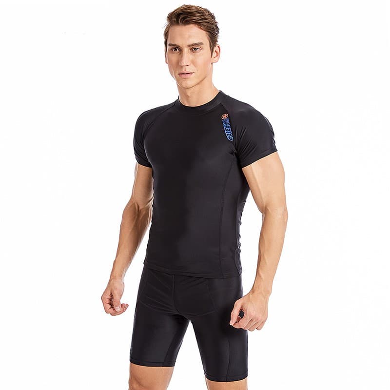 Traje de buceo separado de dos piezas de manga corta
