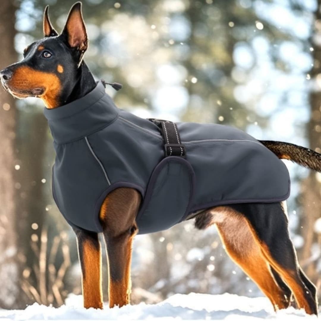 Abrigo invernal de forro polar para perros
