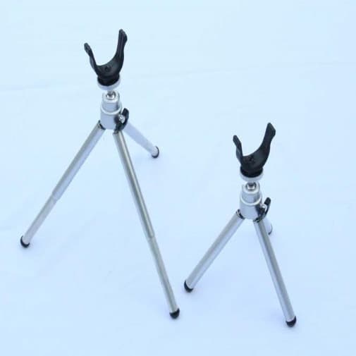 Soporte de aluminio plegable para caña de pesca