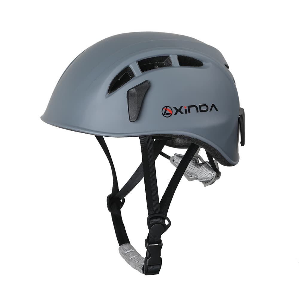 Casco de montaña con ajuste rotatorio y soporte para luces