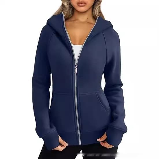 Sudadera con capucha y forro polar para mujer