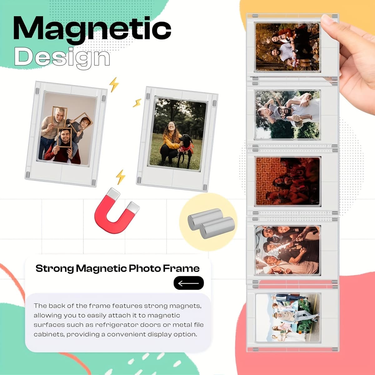 Marco fotográfico magnético creativo DIY