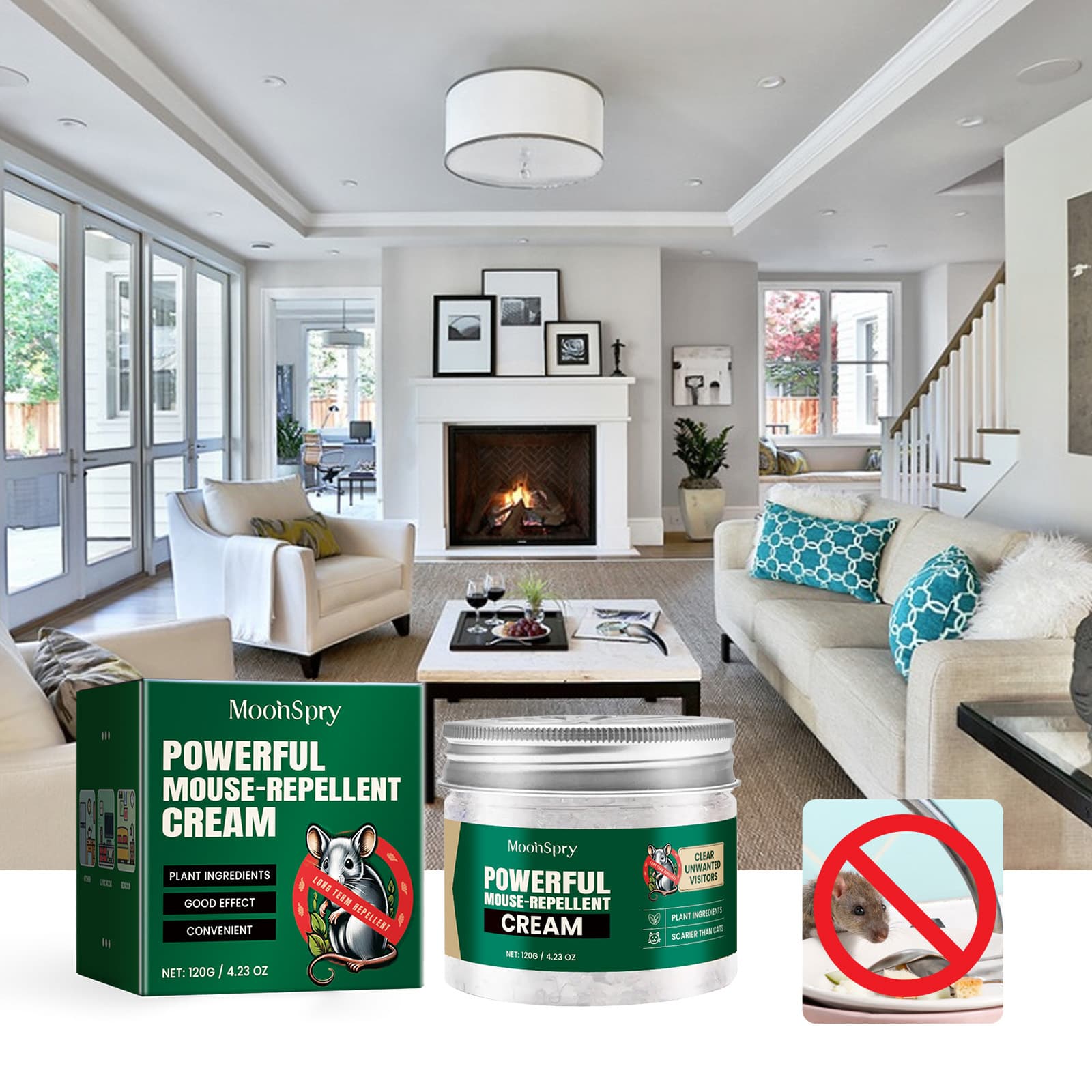 Crema repelente de roedores, 120 g