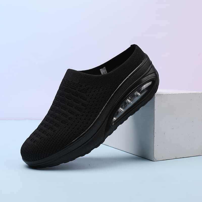 Zapatillas cuña con cojín de aire antiresbalantes