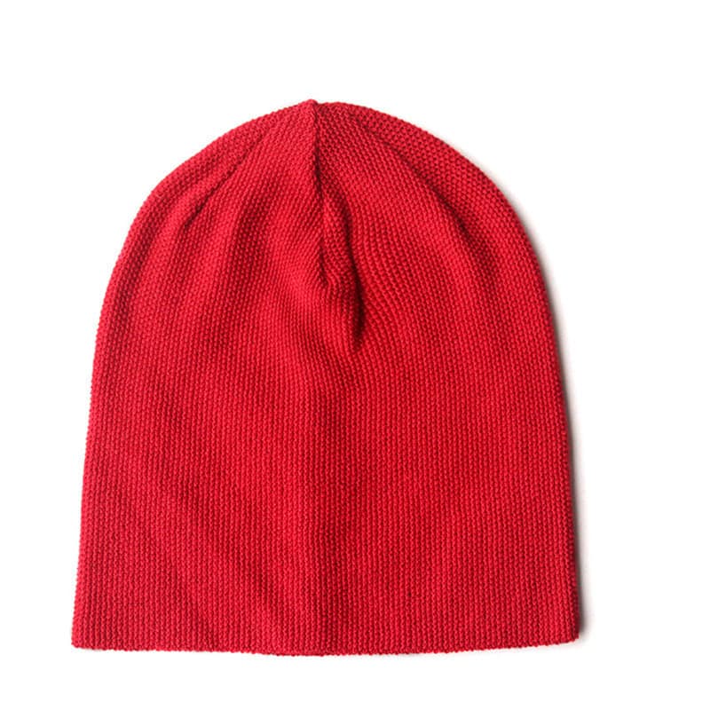 Gorro de punto unisex acrílico color básico