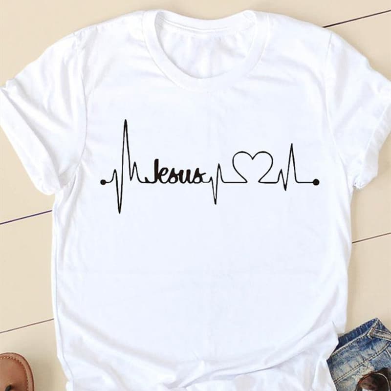 Camiseta mujer impresa estilo base