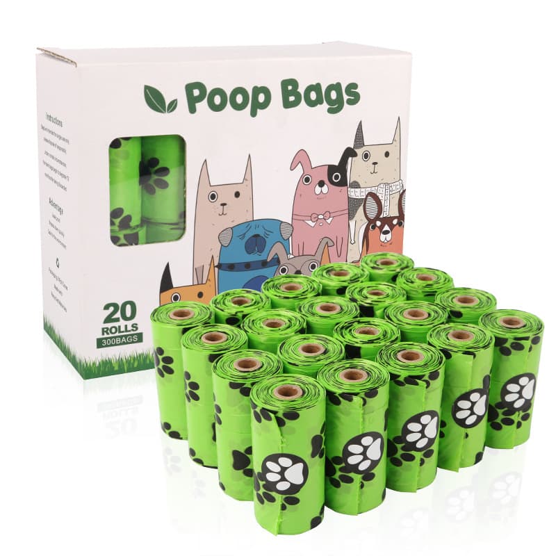 Bolsas para heces de perro biodegradables en rollo