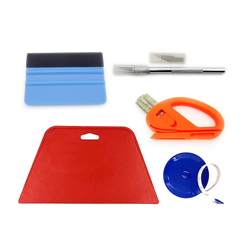 Kit profesional 5 piezas aplicación película automotriz
