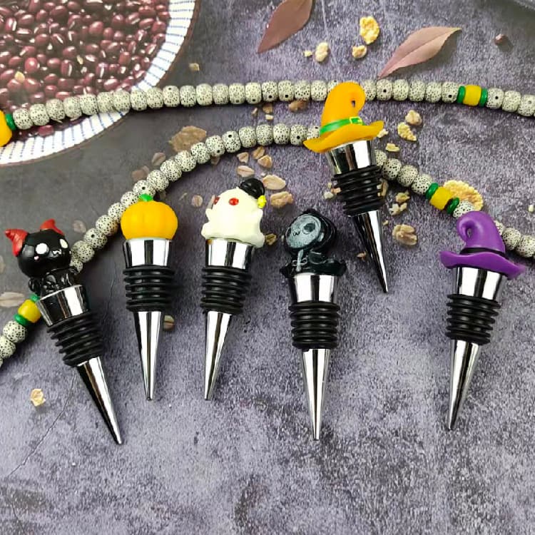 Tapón de vino temático de Halloween