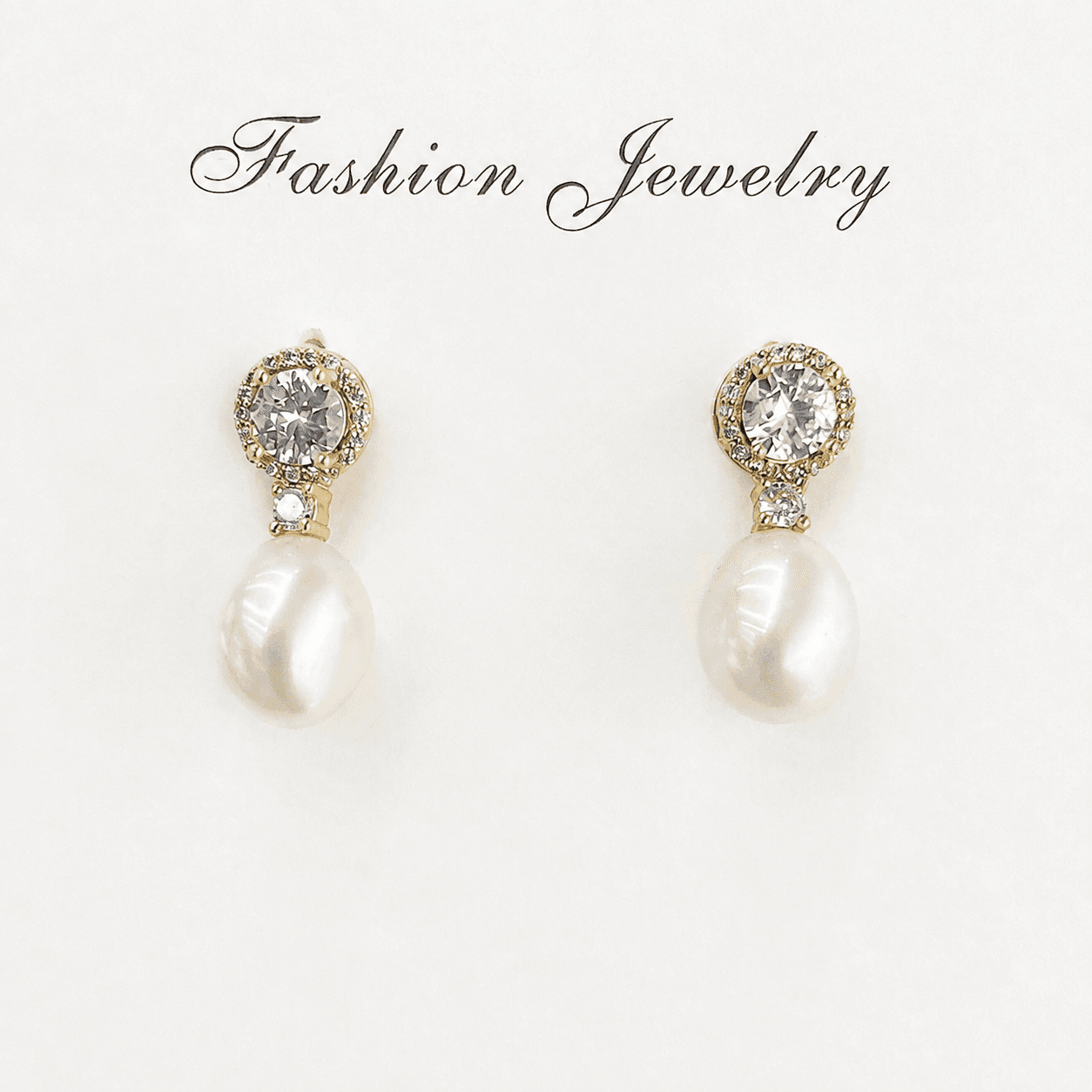 Aretes colgantes de perla con halo de diamante