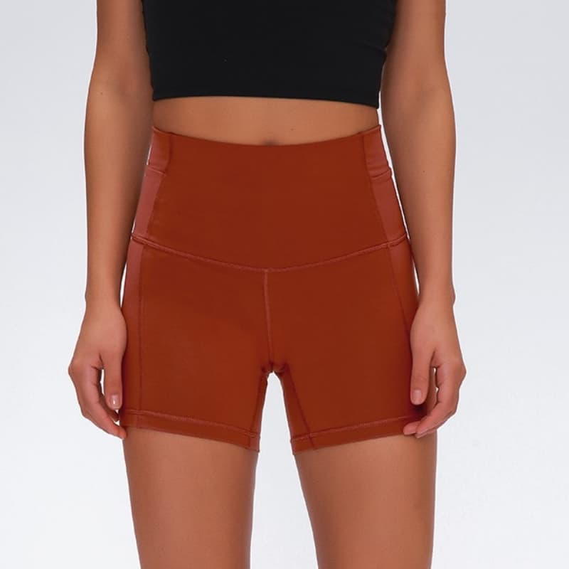 Shorts ajustados deportivos de talle alto con efecto levantador