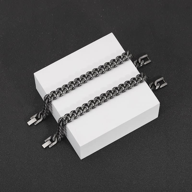Pulsera minimalista de acero inoxidable unisex