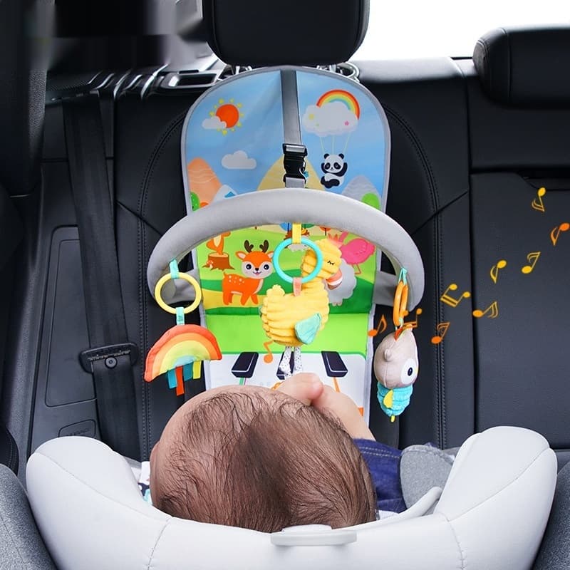 Organizador infantil para auto con espejo reflector