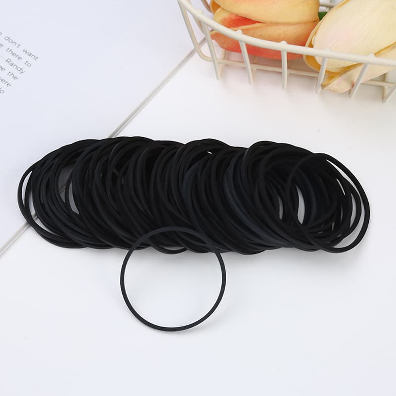 Bandas elásticas de goma negras para uso general
