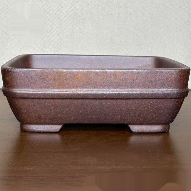 Maceta rectangular de cerámica para bonsái
