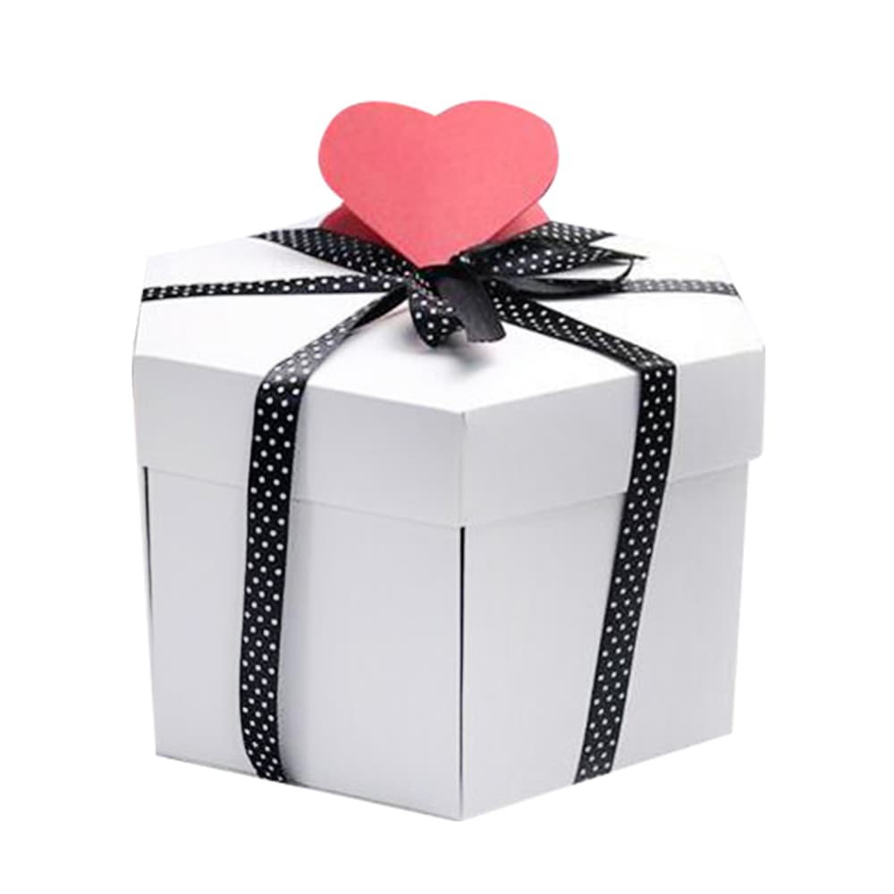 Caja explosión hexagonal sorpresa para regalo