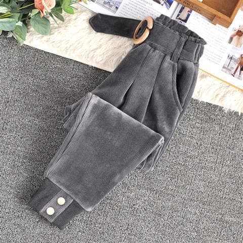 Pantalón de pana para niña con forro abrigador