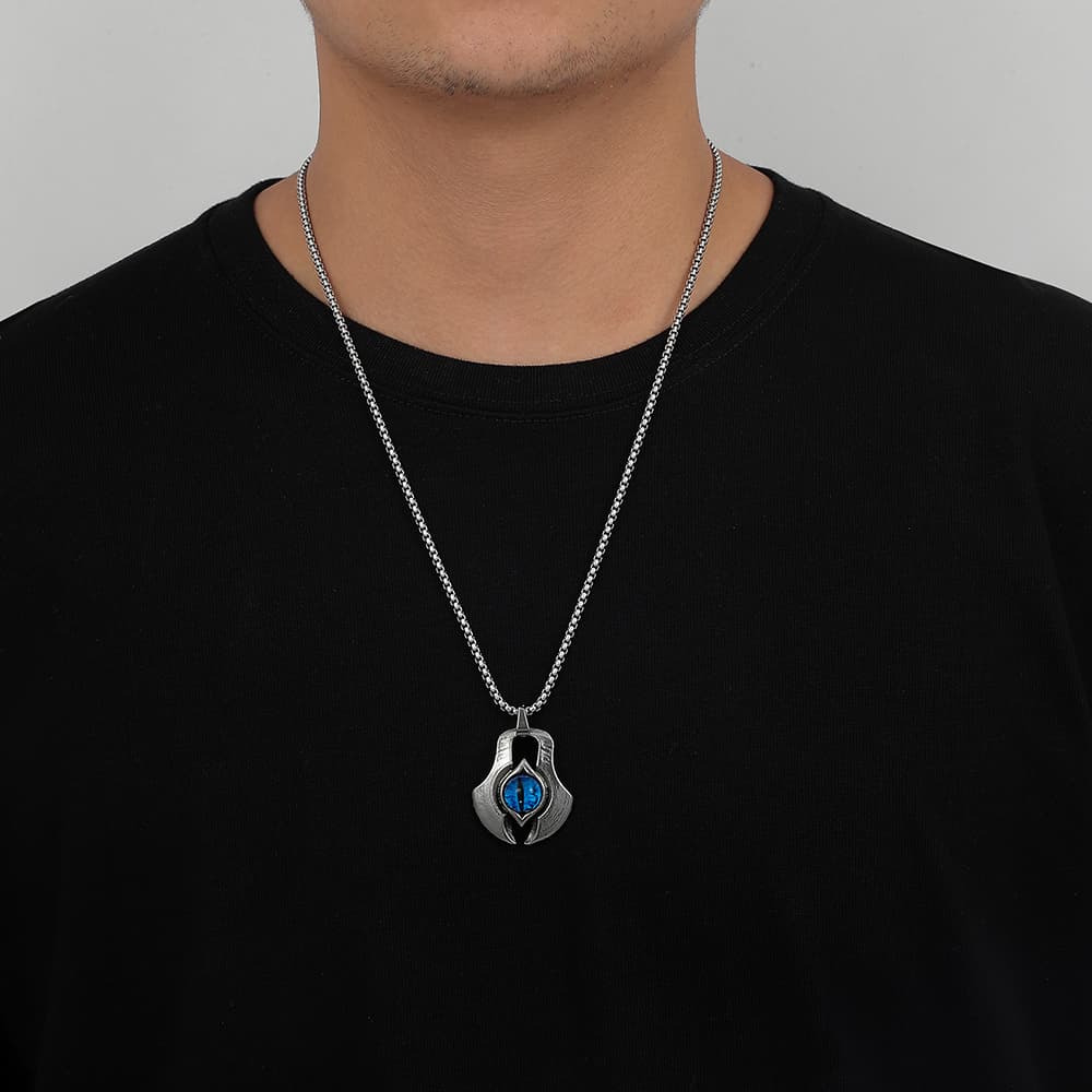 Collar de cadena irregular de acero inoxidable