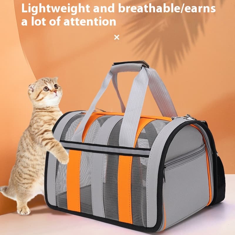 Bolsa portátil transpirable para gatos