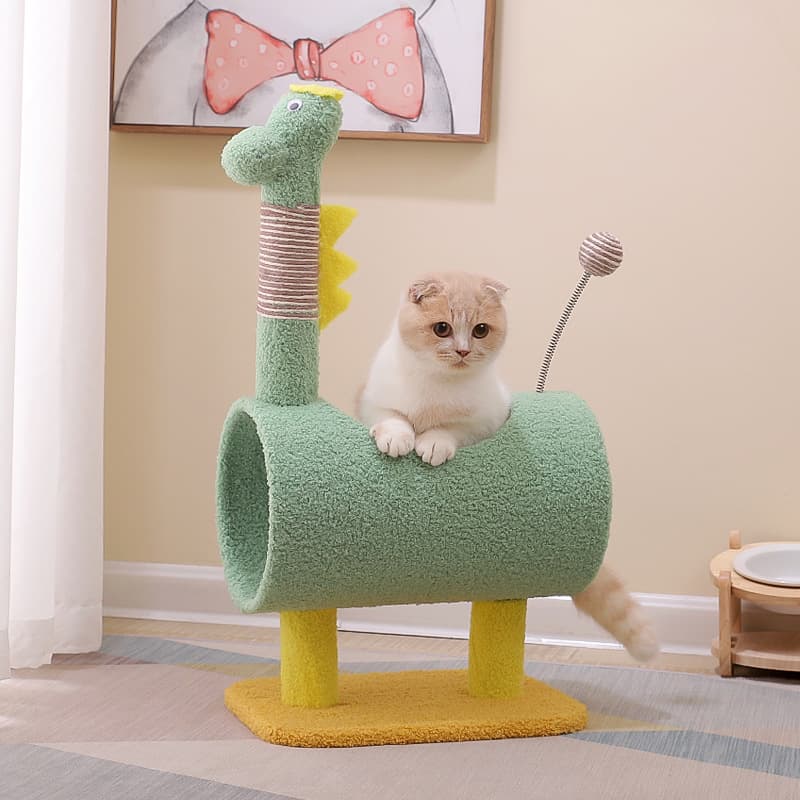 Rascador para gatos resistente con marco de sisal